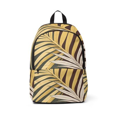Fashion Backpack Waterproof Palm Tree Leaves Pattern