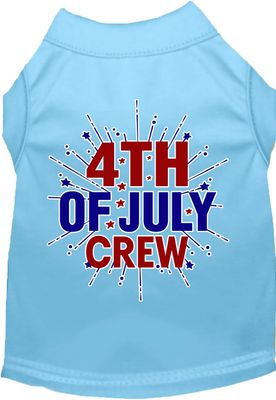 Patriotic Cat or Dog Shirt for Pets &quot;Fireworks and 4th of July Crew&quot;