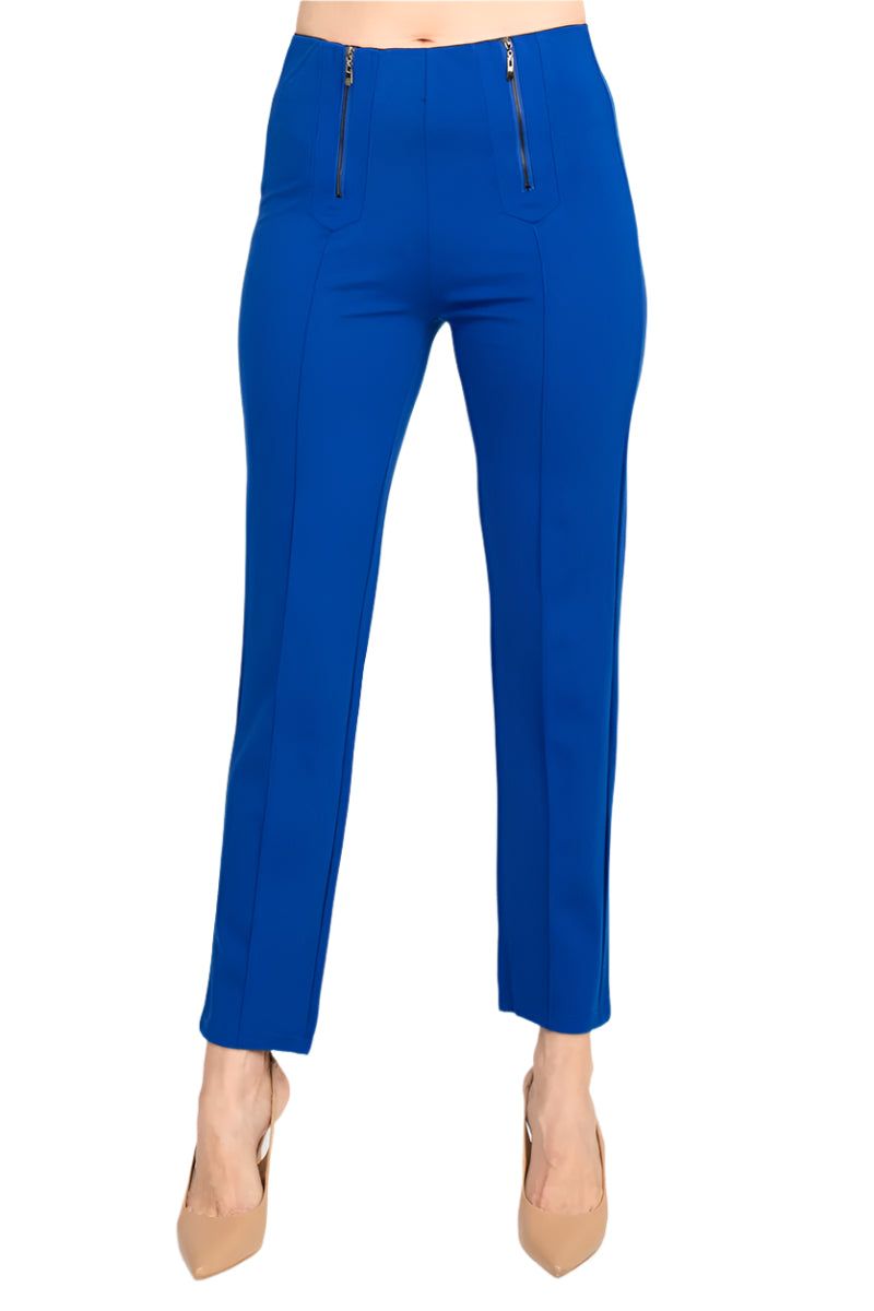 Nicole Miller banded mid waist solid millennium pant