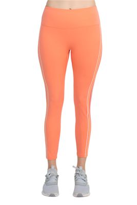 Activology Mid Waist Banded Rubber Rainbow Strip 7/8 Interlock Legging