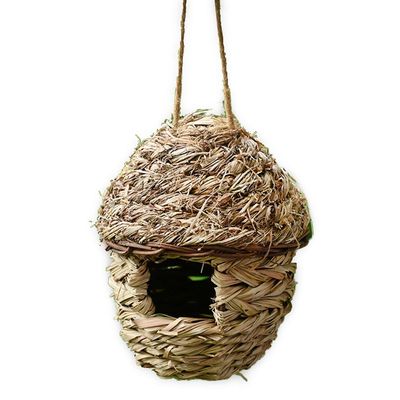 Hand-Woven Grass Haven: A Safe And Cozy Retreat For Birds