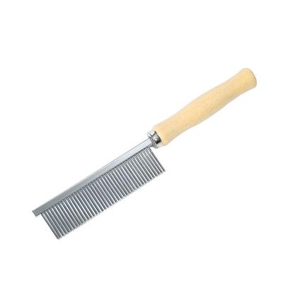 The Fur-Friendly Pet Grooming Wonder: The Purrfectly Smooth Wooden Handle Open-Knot Comb