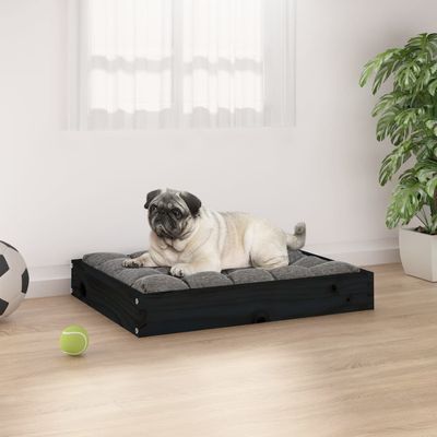 vidaXL Dog Bed Dog Sofa Bed Pet Couch Seat with Wooden Frame Solid Wood Pine