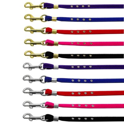 Dog, Puppy &amp; Pet Leash, &quot;Velvet 3/8&quot; Inch Wide&quot;