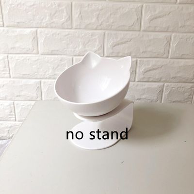 Deluxe Pet Dining Experience: Elegant Inclined Food Cat Bowl With Transparent Design