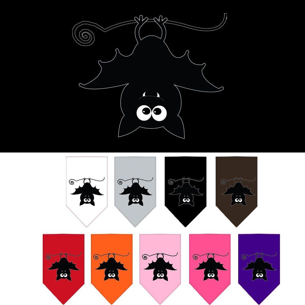 Halloween Pet and Dog Bandana Screen Printed, &quot;Batsy The Bat&quot;