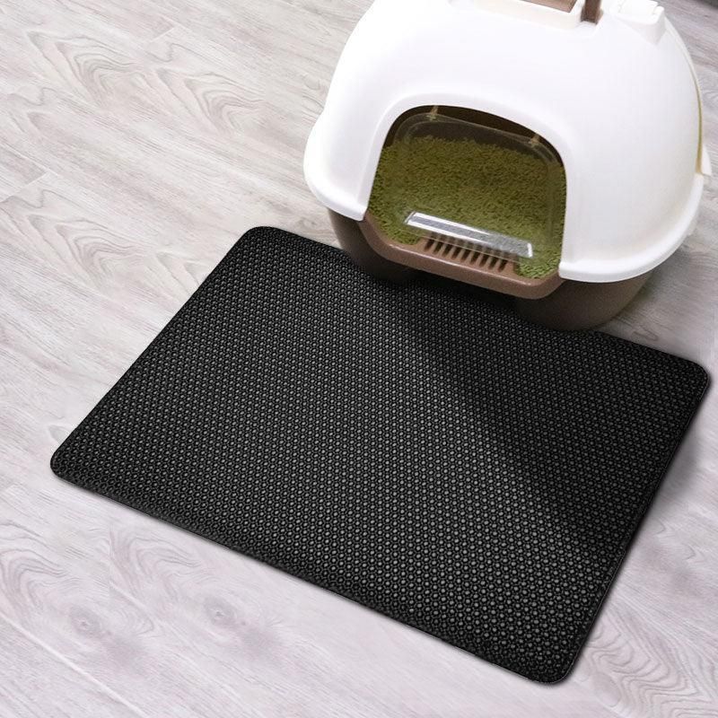 Double-Layered Cat Litter Mat - Stylish And Functional