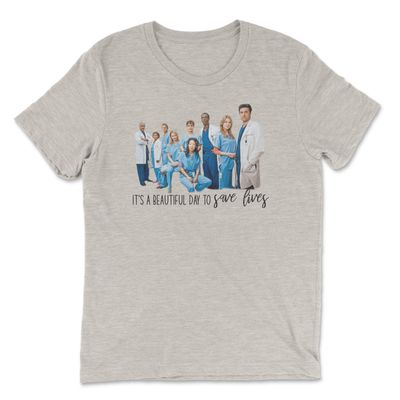 Grey&#39;s Anatomy It&#39;s a Beautiful Day To Save Lives Tee
