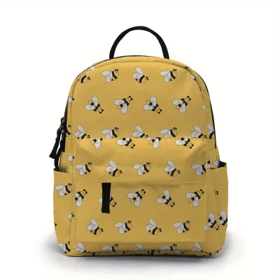 Bee Polyester Mini Backpack