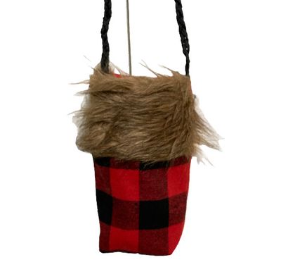 Crossbody Bag Small Plaid Buffalo Red Black Checkered Christmas Holiday Festive