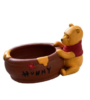 WINNIE THE POOH Disney Planter Hunny Pot Red Clay Honey Small