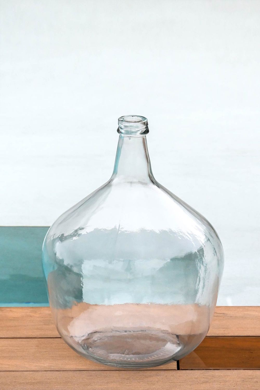 JARRÓN GARRAFA CRISTAL RECICLADO