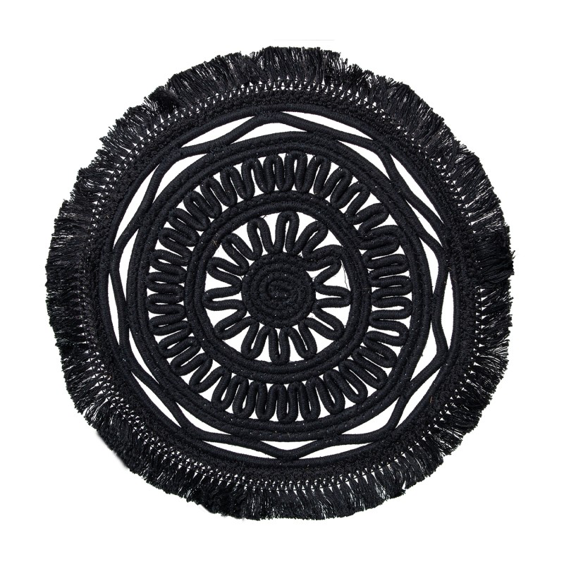 SALVAMANTEL ALGODÓN NEGRO