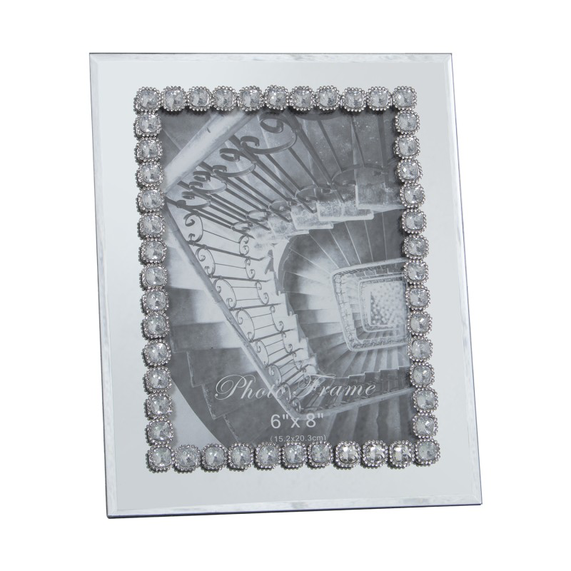 PORTAFOTO CRISTAL CON ESPEJOS