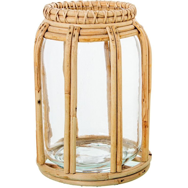PORTAVELA CRISTAL CON MIMBRE