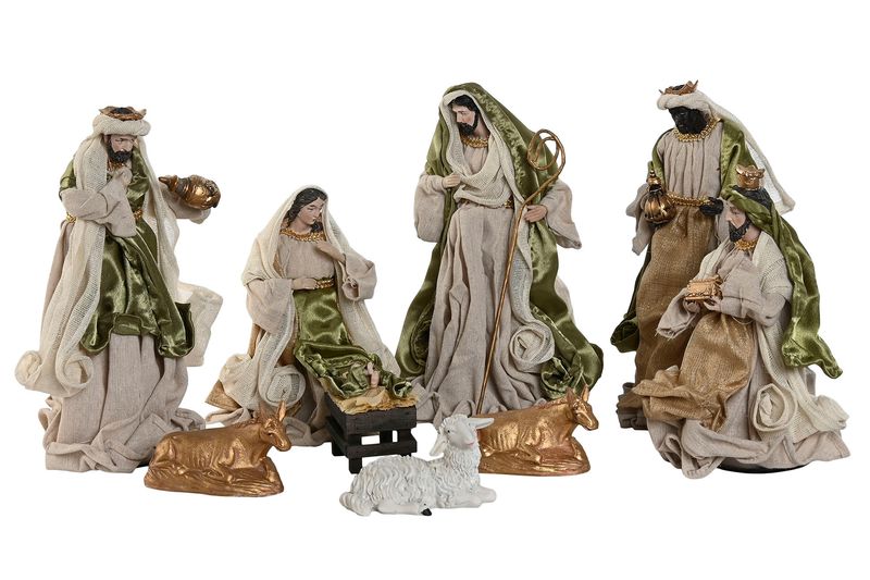 NACIMIENTO SET DE 9 PIEZAS BEIGE