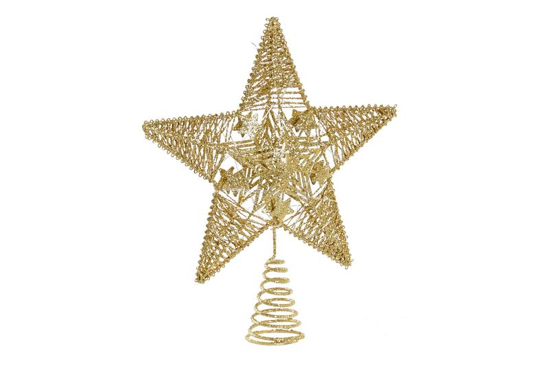 ESTRELLA LED METAL DORADA