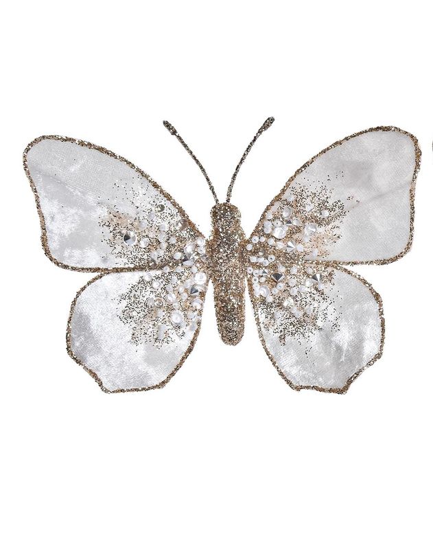 DECORACIÓN MARIPOSA TERCIOPELO CON PINZA