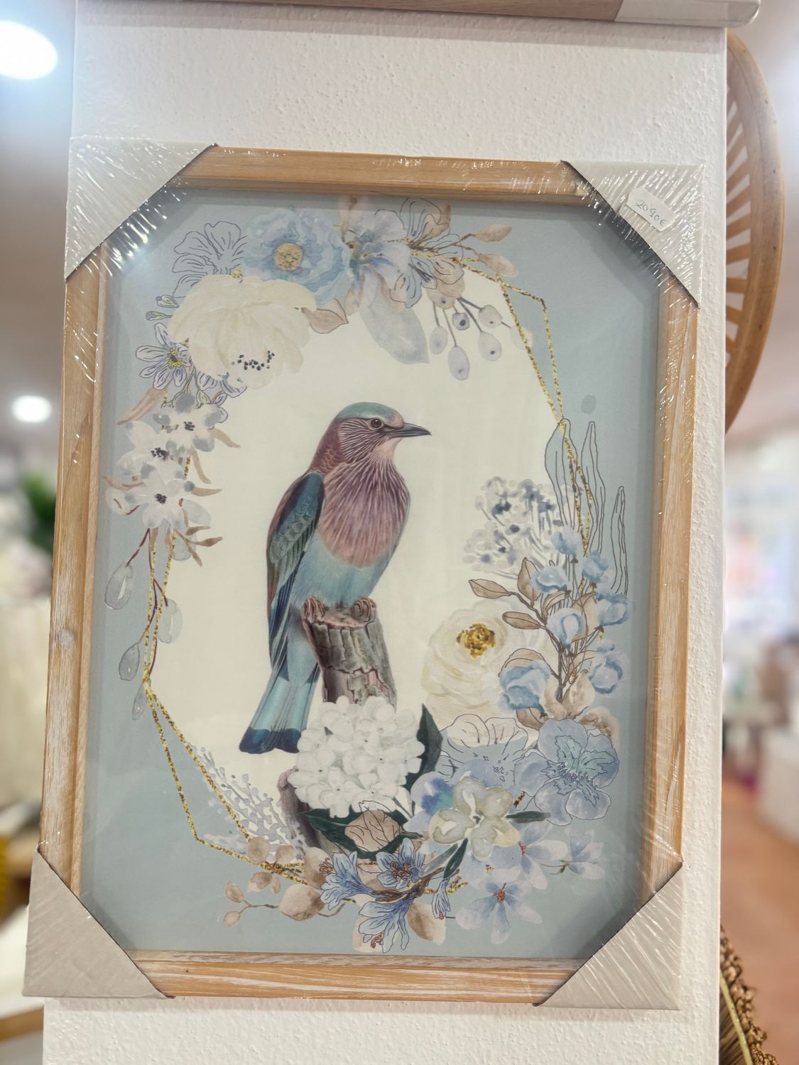CUADRO MADERA PÁJARO