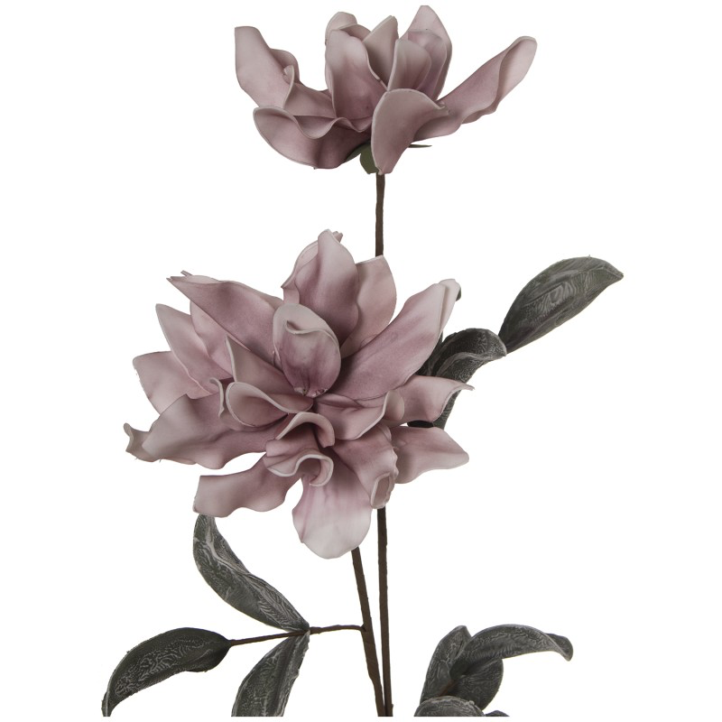 RAMA CON 2 FLORES ROSAS GOMA EVA