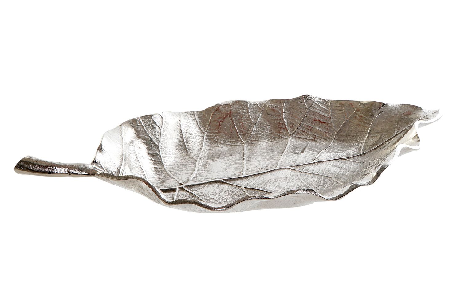CENTRO MESA ALUMINIO HOJA PLATEADO