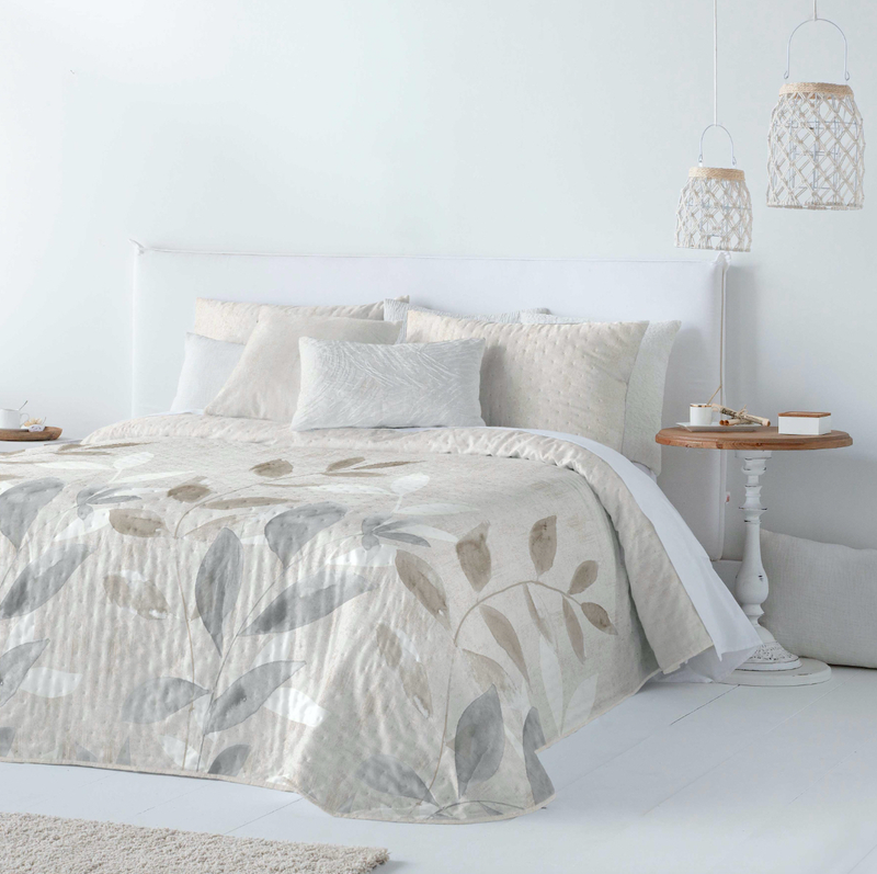 EDREDÓN BOUTI KELLY BEIGE (PARA CAMA DE 180 cm.)