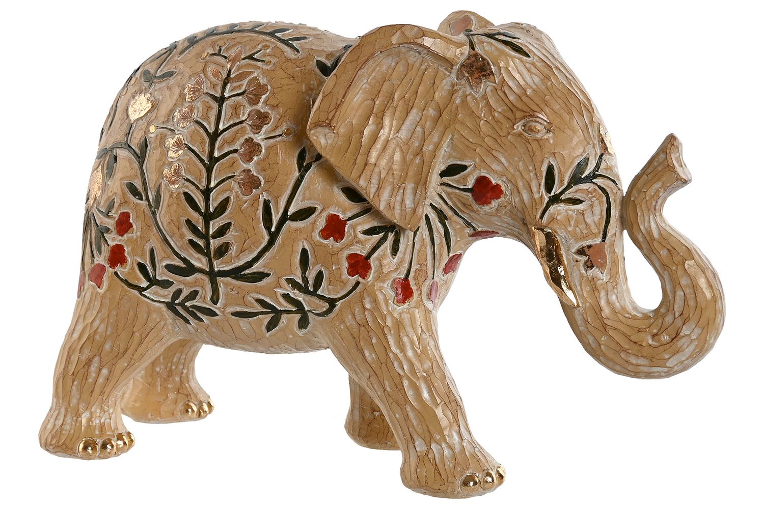 FIGURA RESINA ELEFANTE MULTICOLOR