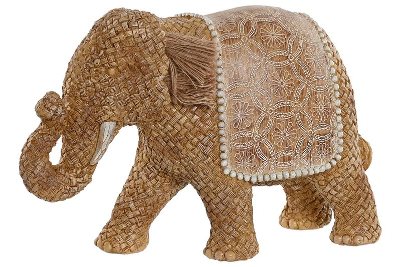 FIGURA RESINA ELEFANTE NATURAL