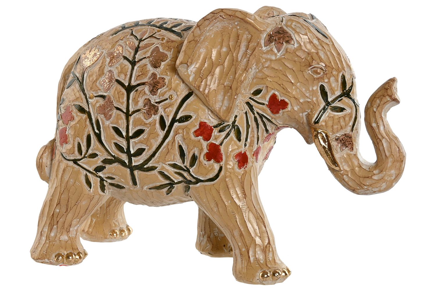 FIGURA RESINA ELEFANTE MULTICOLOR