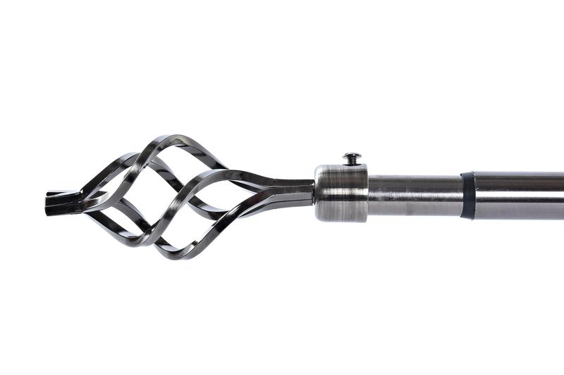 BARRA CORTINA METAL PLATA