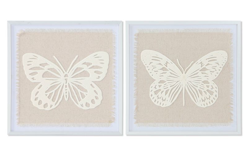 SET DE 2 CUADROS MARIPOSAS 3D