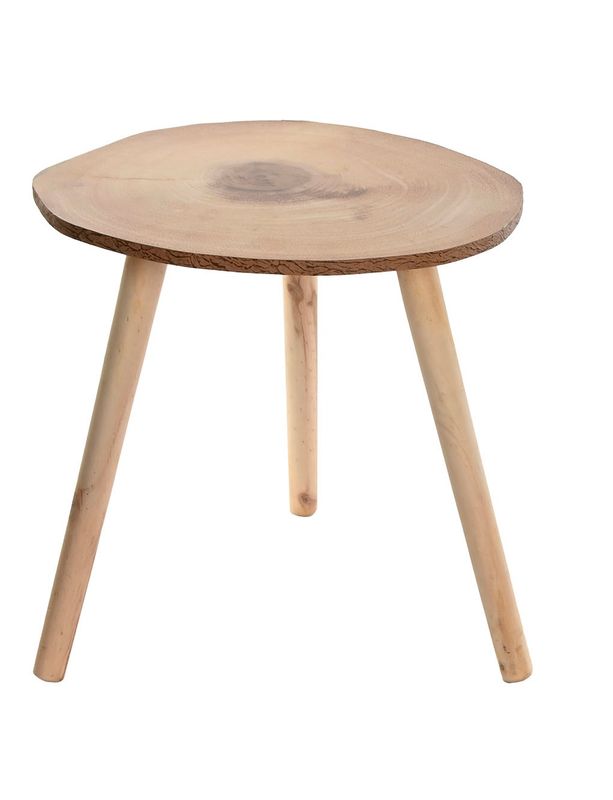 MESITA AUXILIAR MDF PINO TRONCO MADERA