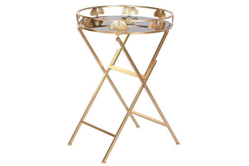 MESA AUXILIAR DORADA METAL