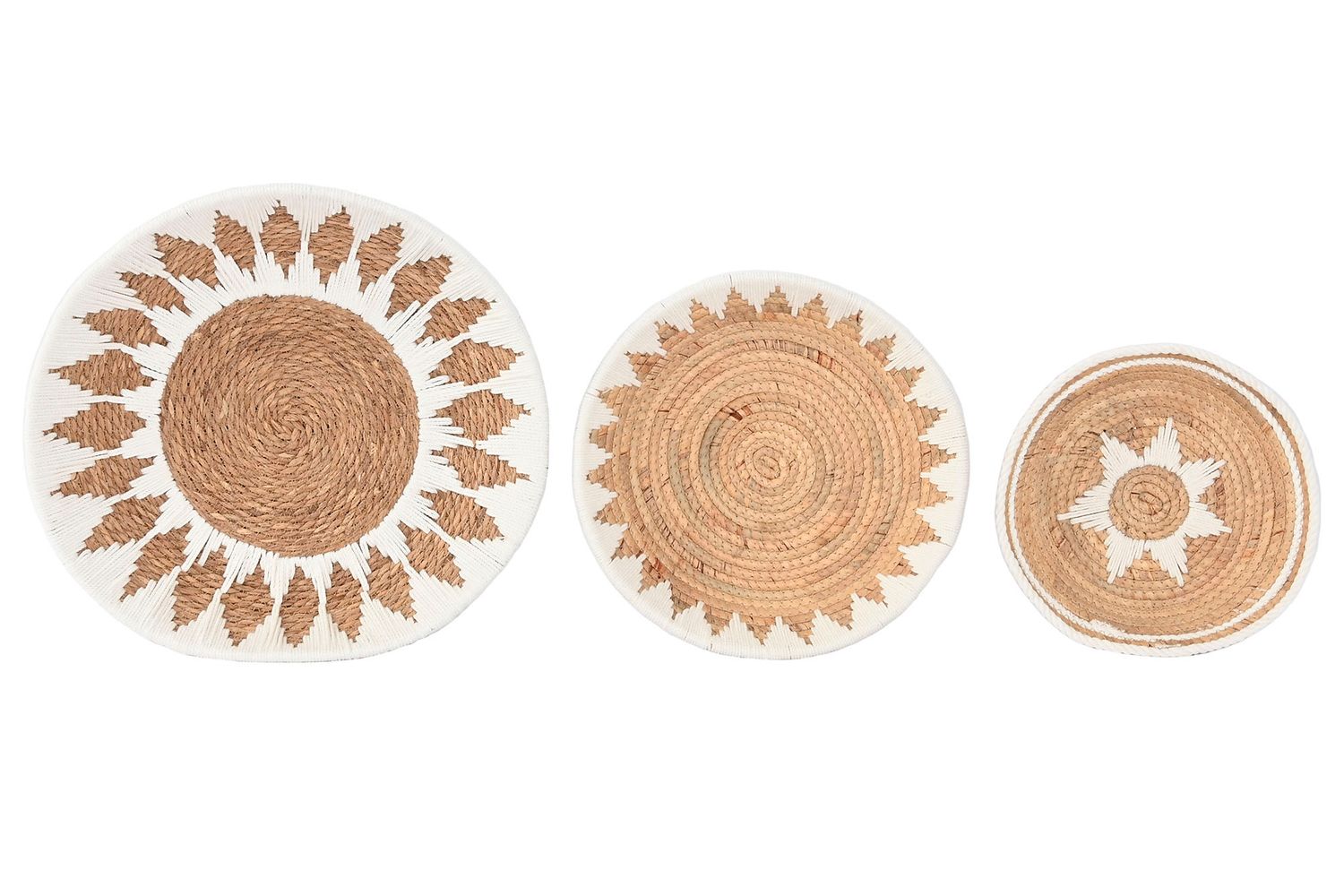 SET DE 3 DECORACIONES DE PARED ALGODÓN