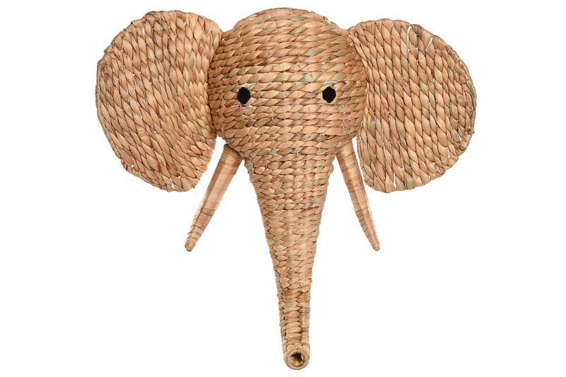 CABEZA DE ELEFANTE DE ESPARTO