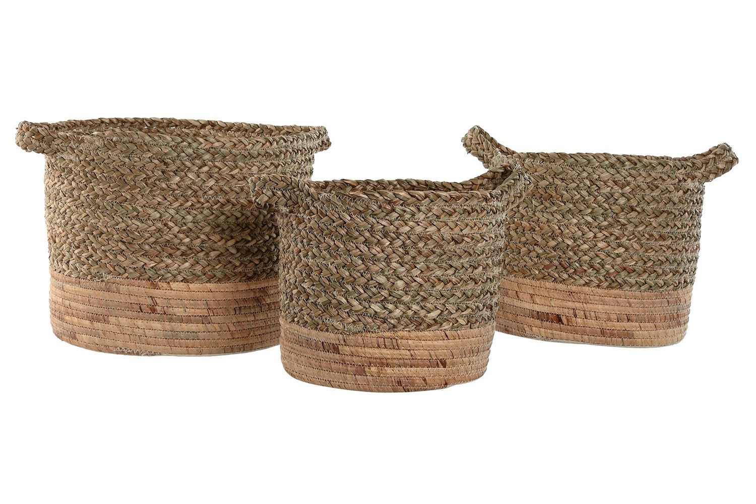SET DE 3 CESTAS FIBRA NATURAL