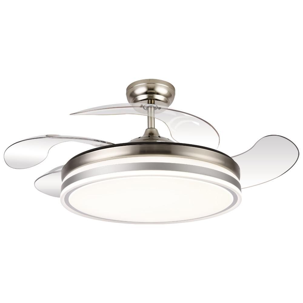 VENTILADOR DE TECHO LED CALIMA PLATA 50 cm