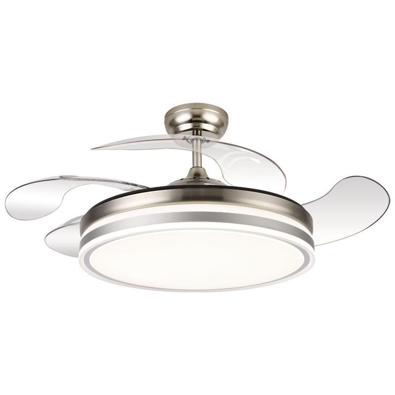 VENTILADOR DE TECHO LED CALIMA PLATA 50 cm
