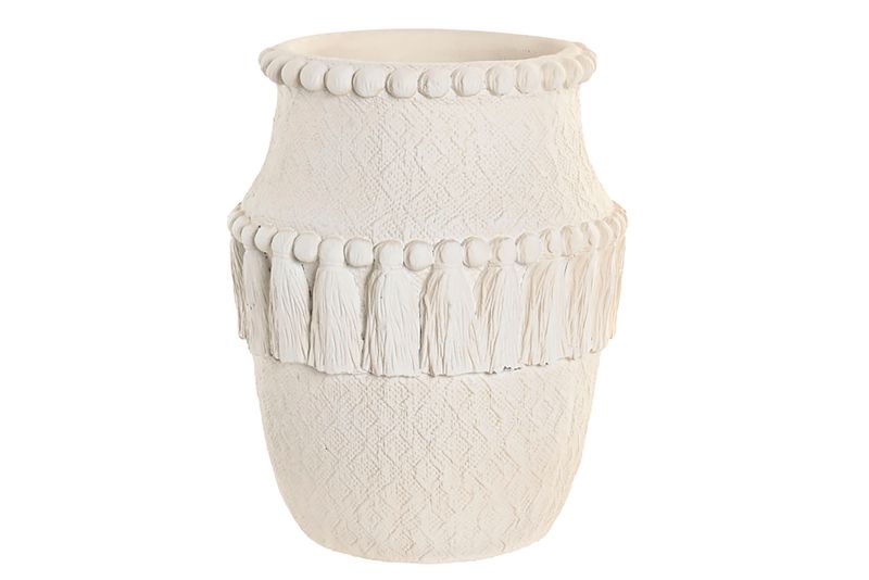 JARRÓN CEMENTO RELIEVE
