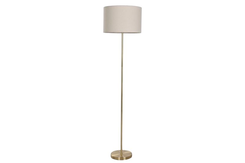 LÁMPARA DE PIE METAL DORADA