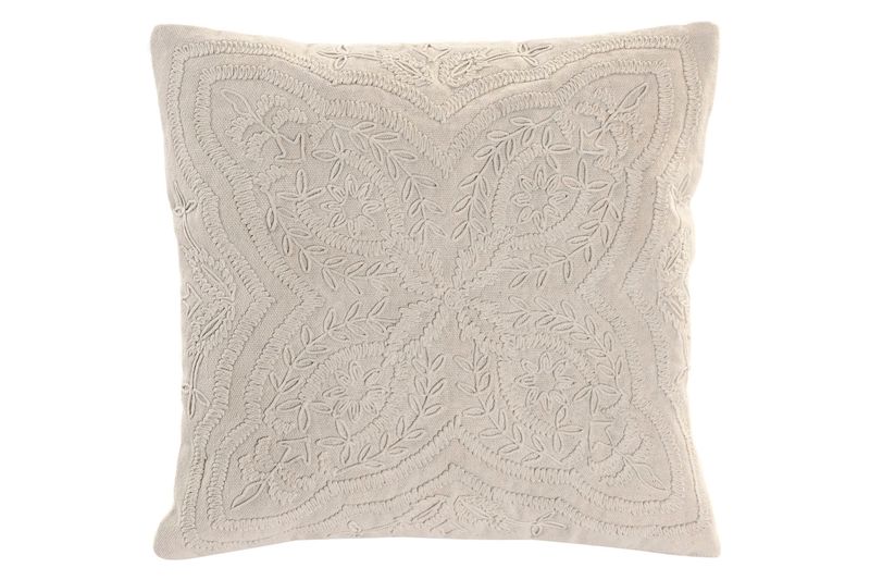 COJÍN ALGODÓN BORDADO A MANO