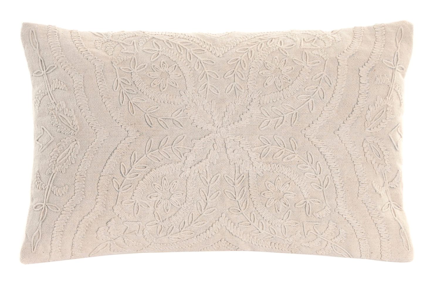 COJÍN ALGODÓN BORDADO A MANO