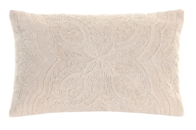 COJÍN ALGODÓN BORDADO A MANO