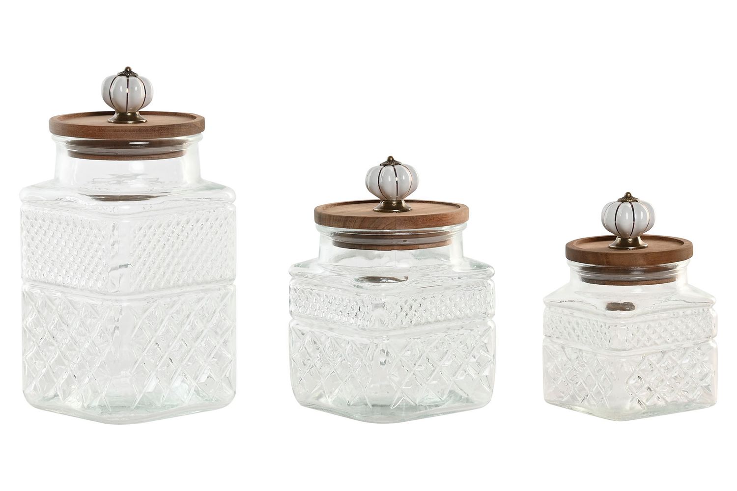 SET DE 3 BOTES DE CRISTAL