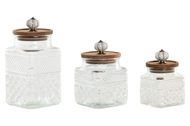 SET DE 3 BOTES DE CRISTAL