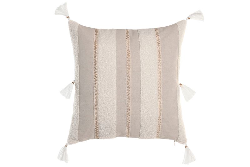 COJÍN ALGODÓN BEIGE
