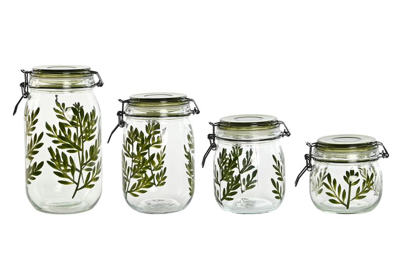 SET DE 4 BOTES DE CRISTAL