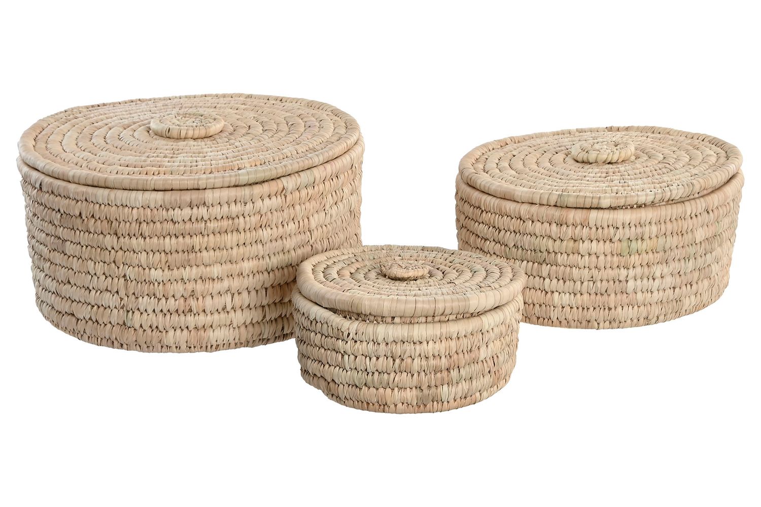 SET DE 3 CESTAS FIBRA NATURAL