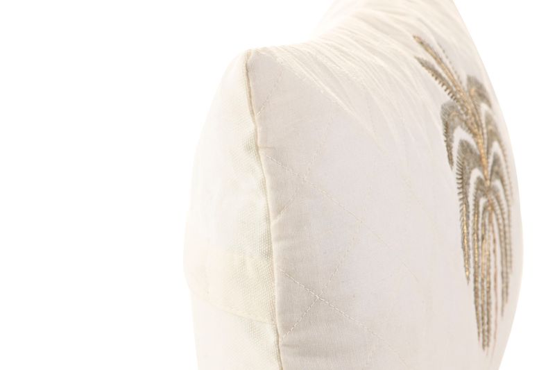 COJÍN ALGODÓN BEIGE BORDADO A MANO