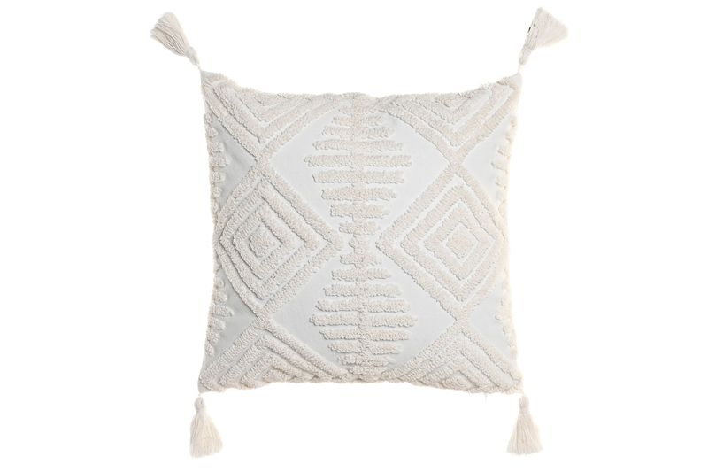 COJÍN APLICACIONES BLANCO